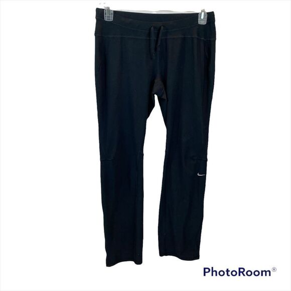 Ladies Nike Dri-Fit Black Zipper Bottom Detail Athletic Pants Size Large - Picture 2 of 13
